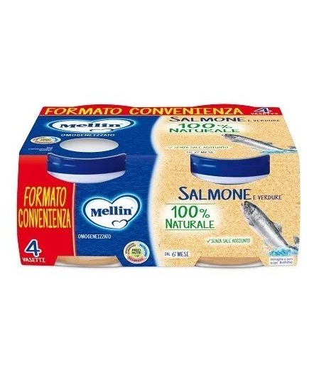 MELLIN OMOG SALMONE 4X80G