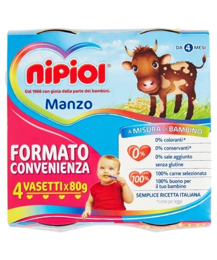 NIPIOL OMOG MANZO 4X80G