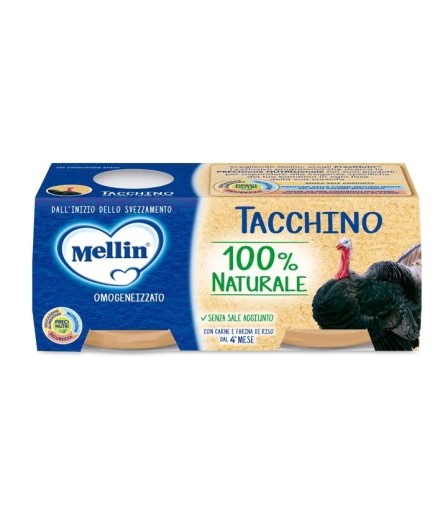 MELLIN OMOG TACCHINO 2X80G
